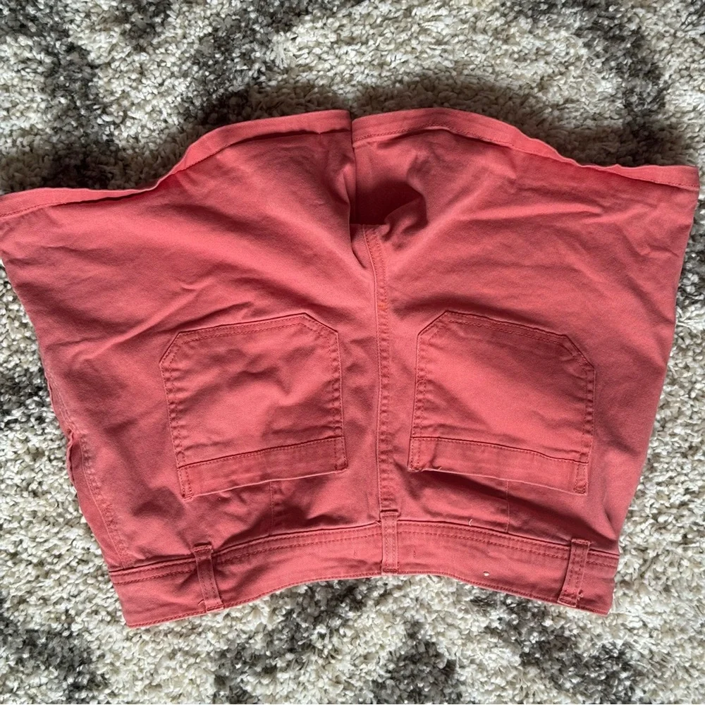 Maurices Pink Bermuda Shorts Cotton Blend Mid-Length‎